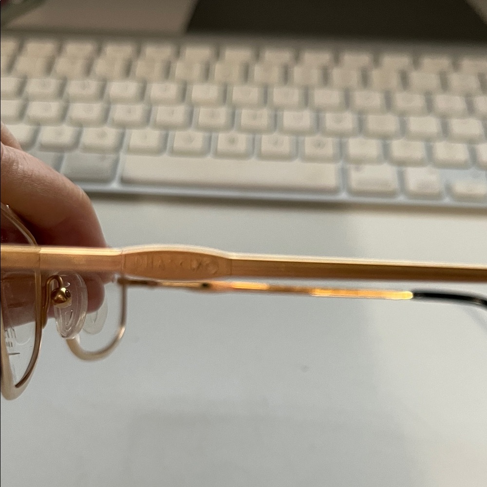 Phascino Gold Rectangular Glasses Frame - image 4